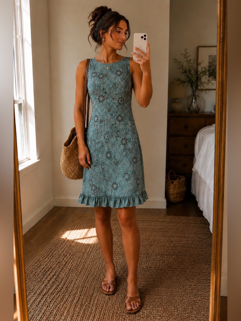 Studio I Mint Floral Maxi Dress